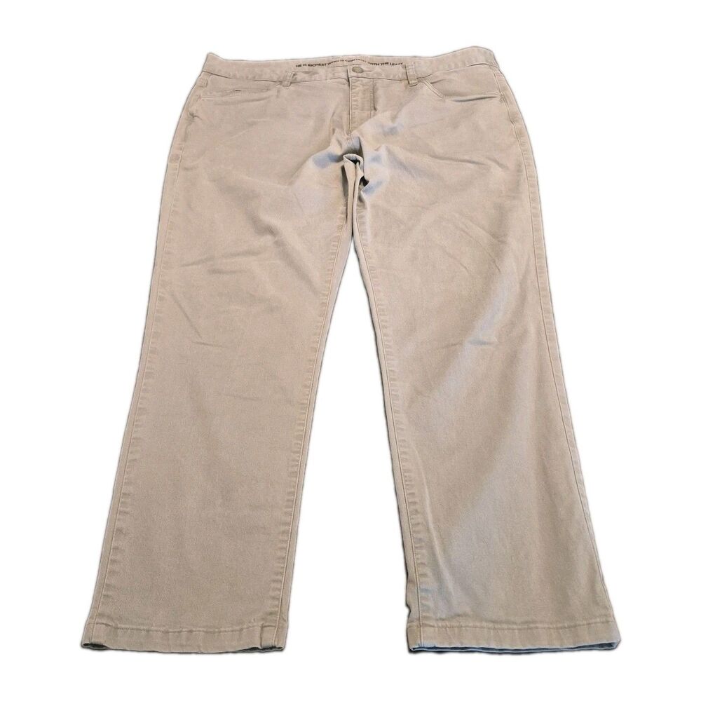 Rhone Everyday 5-Pocket Pant Men Size 38 Beige Casual Twill Stretch (38x28.5)
